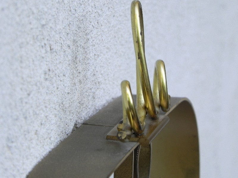 I Like Mike's Mid Century Modern Clock Phinney Walker Brass Wind Up Floating Wall Clock