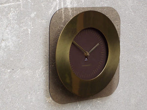 I Like Mike's Mid-Century Modern Clock Raymor Lucite & Brass Wall Clock Chronoquartz