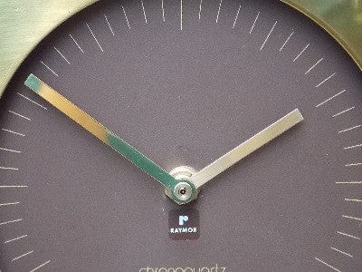 I Like Mike's Mid-Century Modern Clock Raymor Lucite & Brass Wall Clock Chronoquartz