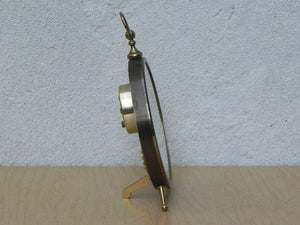 I Like Mike's Mid Century Modern Clock Rhythm Round Alarm Clock Weather Station