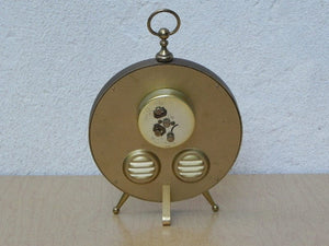 I Like Mike's Mid Century Modern Clock Rhythm Round Alarm Clock Weather Station