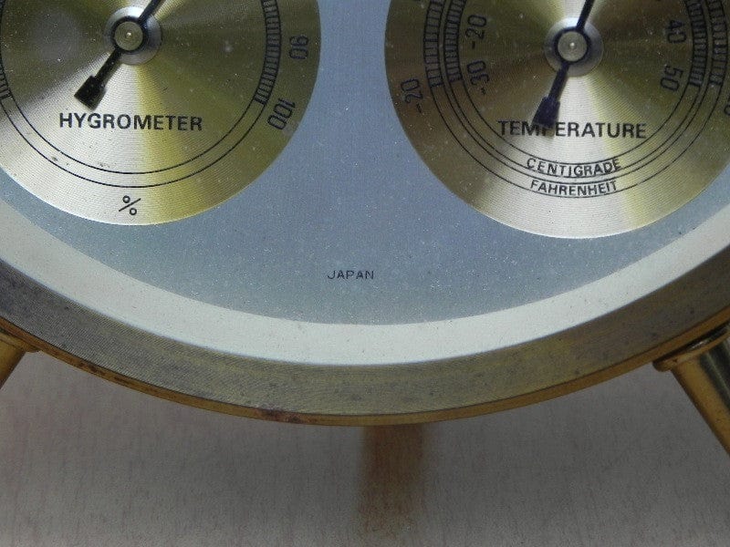 I Like Mike's Mid Century Modern Clock Rhythm Round Alarm Clock Weather Station