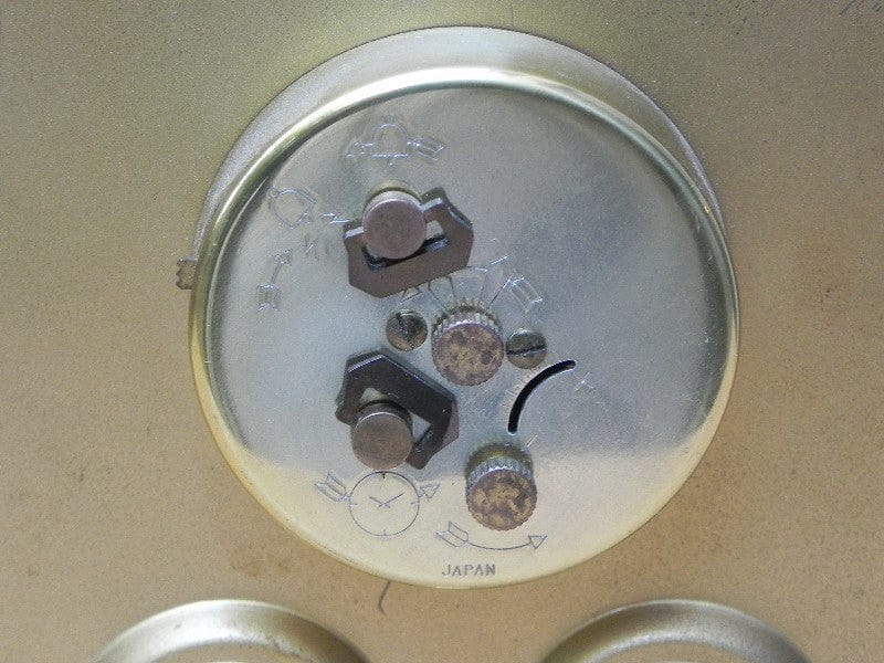 I Like Mike's Mid Century Modern Clock Rhythm Round Alarm Clock Weather Station