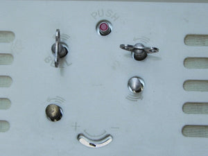 I Like Mike's Mid Century Modern Clock Selfix White Bakelite Wind-Up Mantel Alarm Clock