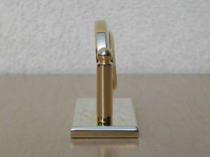 I Like Mike's Mid Century Modern Clock Small Solid Brass Quartz Desk Clock