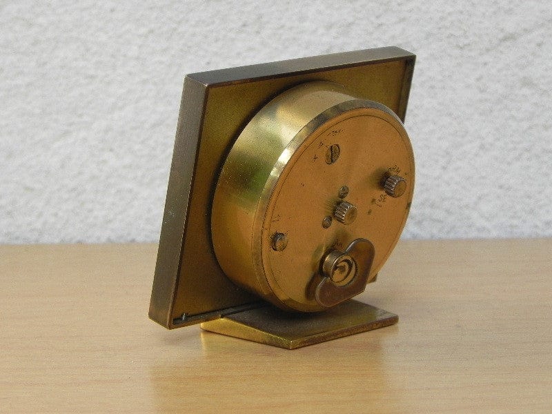 I Like Mike's Mid Century Modern Clock Small Square Swiza 8-day Calendar Alarm Clock with Date