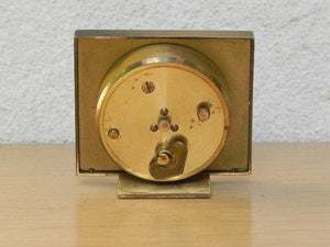 I Like Mike's Mid Century Modern Clock Small Square Swiza 8-day Calendar Alarm Clock with Date