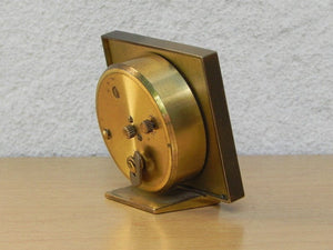 I Like Mike's Mid Century Modern Clock Small Square Swiza 8-day Calendar Alarm Clock with Date