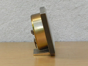 I Like Mike's Mid Century Modern Clock Small Square Swiza 8-day Calendar Alarm Clock with Date