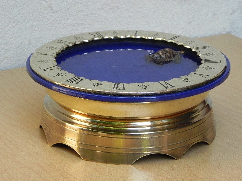 I Like Mike's Mid Century Modern Clock SOLD Gubelin Mystery Floating Turtle Water Clock, Rare, by Charles Hour