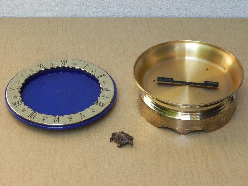I Like Mike's Mid Century Modern Clock SOLD Gubelin Mystery Floating Turtle Water Clock, Rare, by Charles Hour