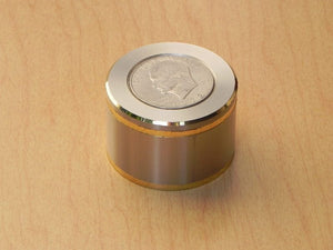 I Like Mike's Mid-Century Modern Clock Swiza Ike Silver Dollar Coin Desk Alarm Clock