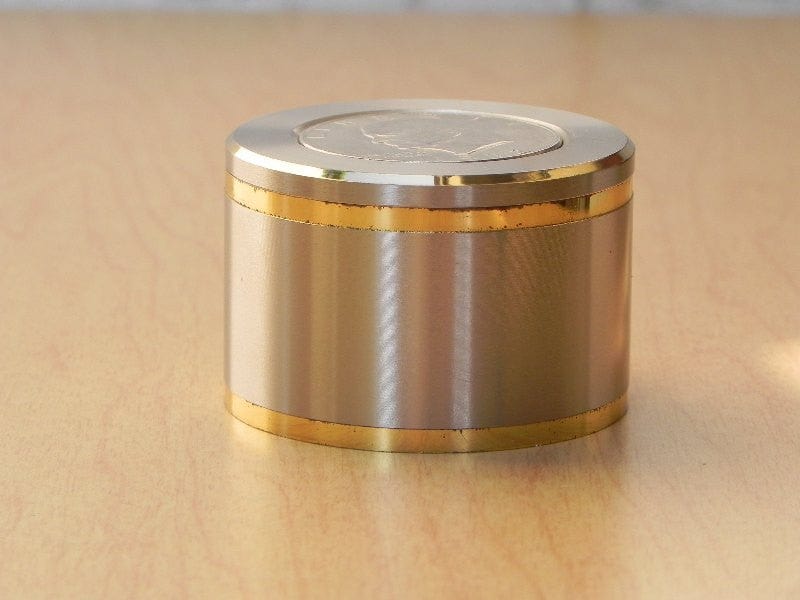 I Like Mike's Mid-Century Modern Clock Swiza Ike Silver Dollar Coin Desk Alarm Clock