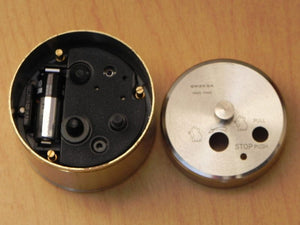 I Like Mike's Mid-Century Modern Clock Swiza Ike Silver Dollar Coin Desk Alarm Clock