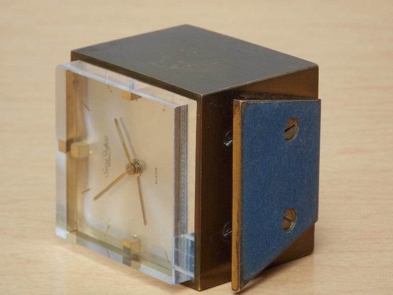 I Like Mike's Mid Century Modern Clock Swiza Sheffield Small Modern Wind Up Alarm Clock