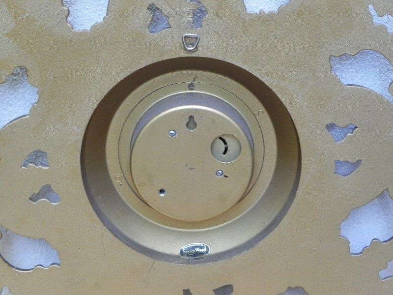 I Like Mike's Mid Century Modern Clock Syroco Gold Resin Rococo Wall Clock