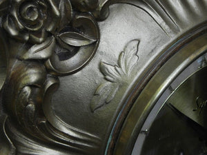 I Like Mike's Mid Century Modern Clock Syroco Gold Resin Rococo Wall Clock