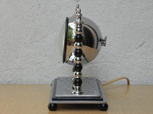 I Like Mike's Mid Century Modern Clock Very Heavy Art Deco Chrome Electric Mantel Clock