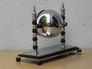 I Like Mike's Mid Century Modern Clock Very Heavy Art Deco Chrome Electric Mantel Clock