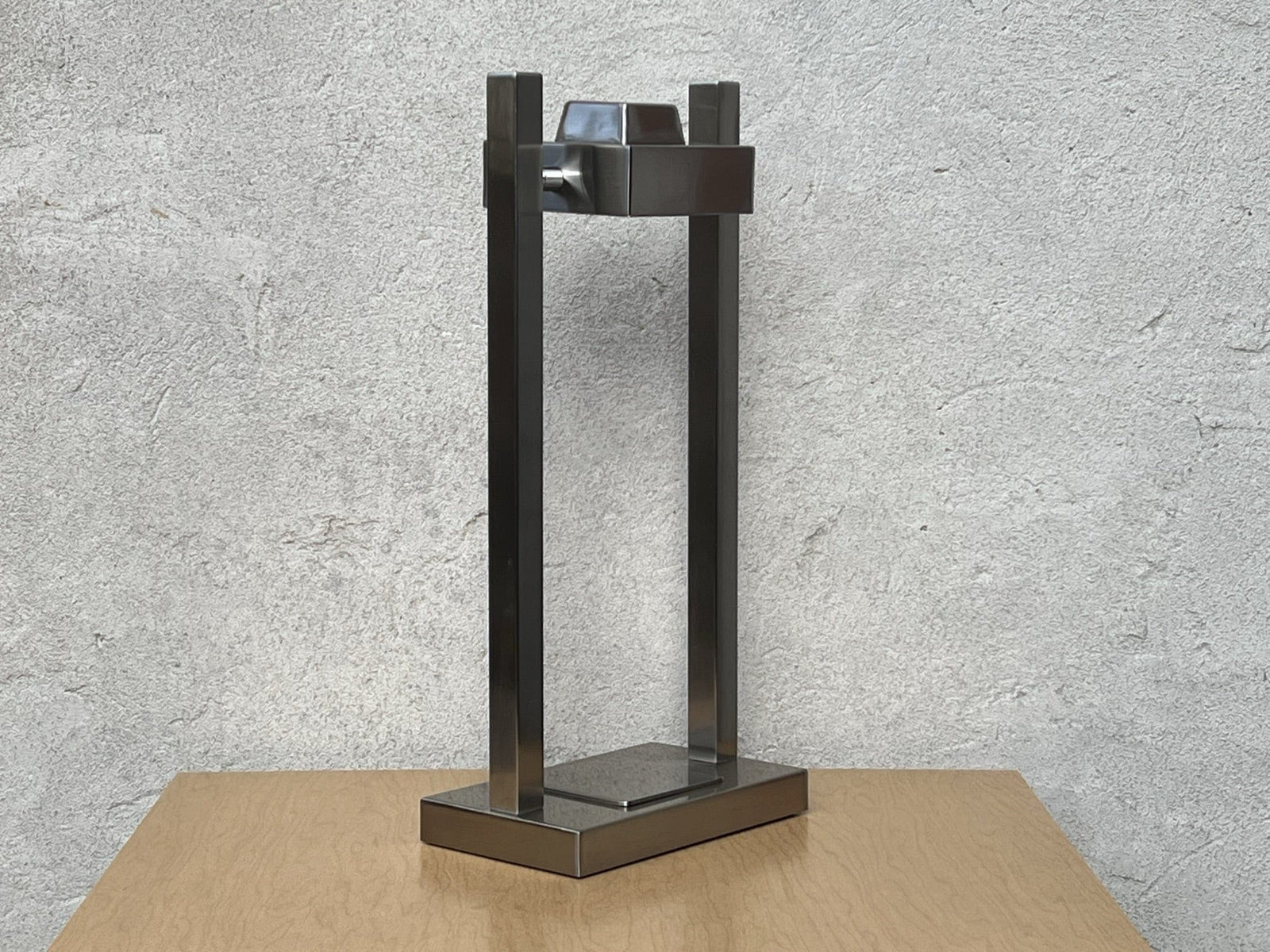 I Like Mike's Mid Century Modern desk lamp Brushed Aluminum 1980s Neo Deco Desk Lamp