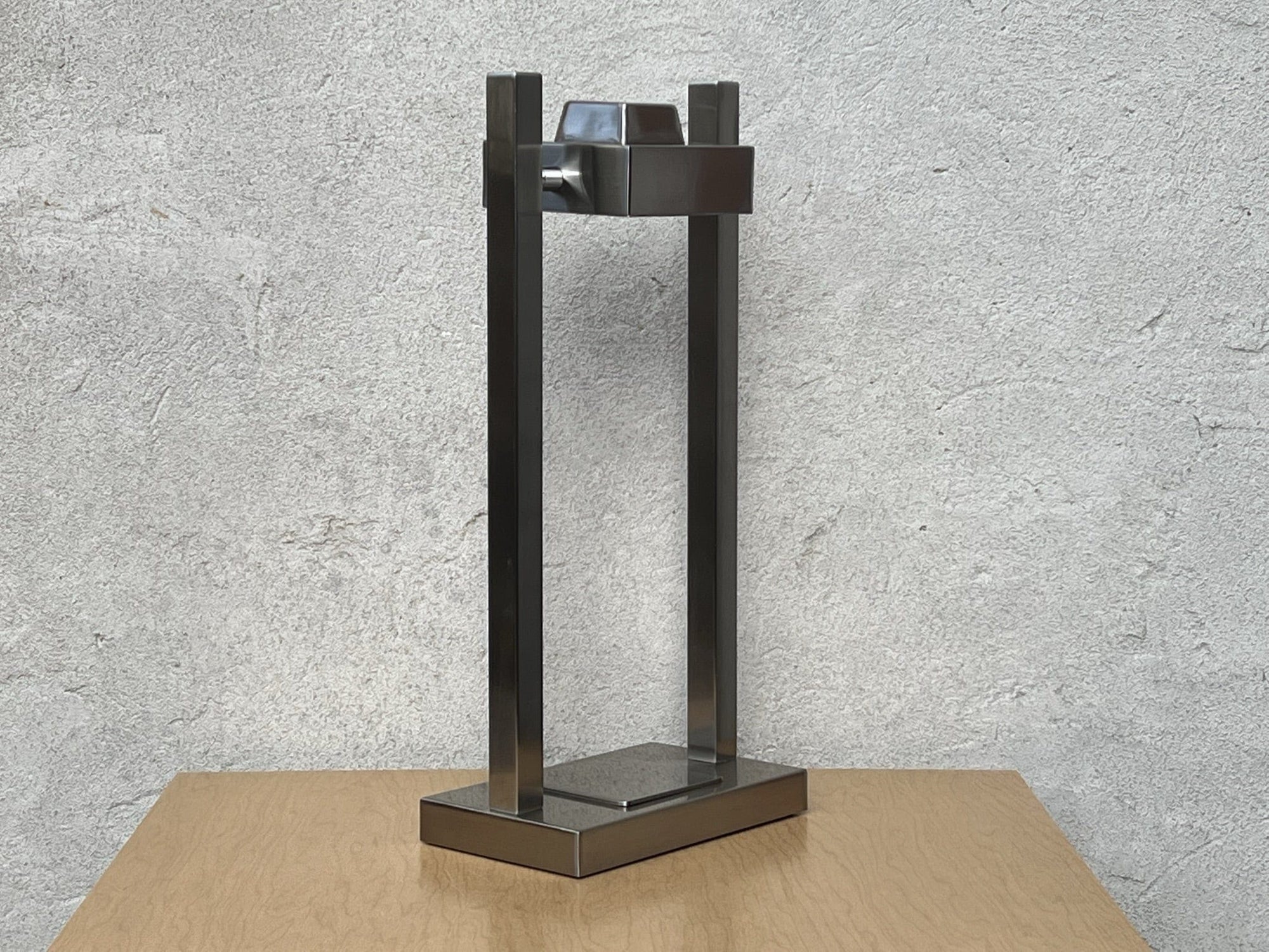 I Like Mike's Mid Century Modern desk lamp Brushed Aluminum 1980s Neo Deco Desk Lamp