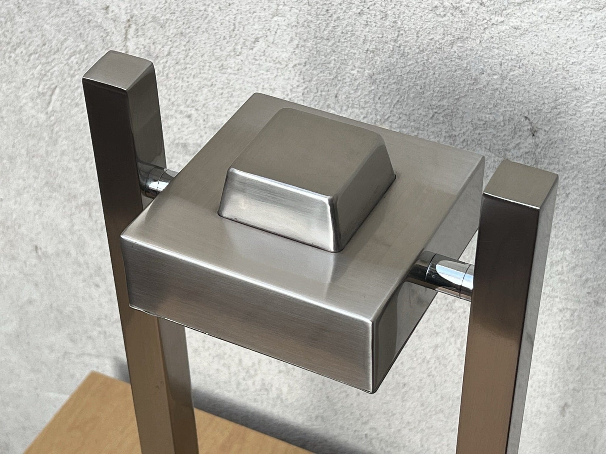 I Like Mike's Mid Century Modern desk lamp Brushed Aluminum 1980s Neo Deco Desk Lamp