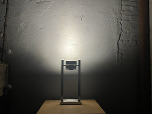 I Like Mike's Mid Century Modern desk lamp Brushed Aluminum 1980s Neo Deco Desk Lamp