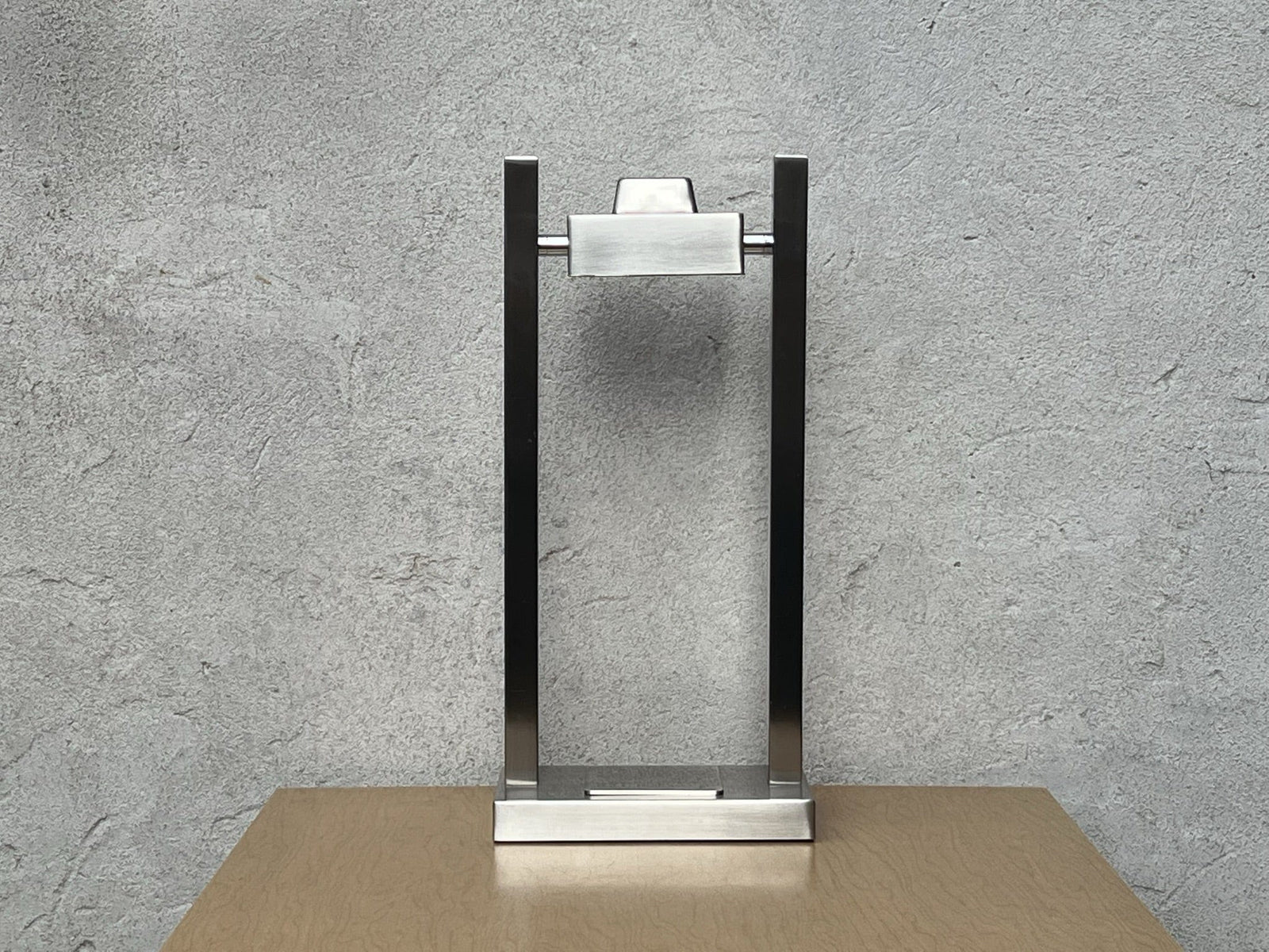 I Like Mike's Mid Century Modern desk lamp Brushed Aluminum 1980s Neo Deco Desk Lamp