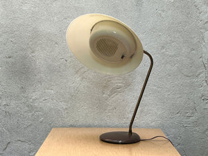I Like Mike's Mid Century Modern desk lamp Classic Atomic Lightolier Desk Lamp with Diffuser in Taupe, Adjustable, All Original