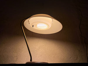 I Like Mike's Mid Century Modern desk lamp Classic Atomic Lightolier Desk Lamp with Diffuser in Taupe, Adjustable, All Original