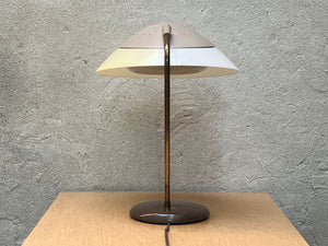 I Like Mike's Mid Century Modern desk lamp Classic Atomic Lightolier Desk Lamp with Diffuser in Taupe, Adjustable, All Original