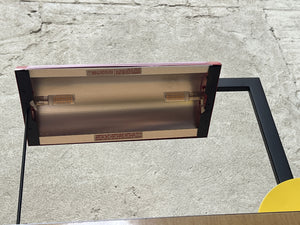 I Like Mike's Mid Century Modern desk lamp Very Rare George Kovacs for Sonneman Memphis Design Desk Lamp, Red and Yellow