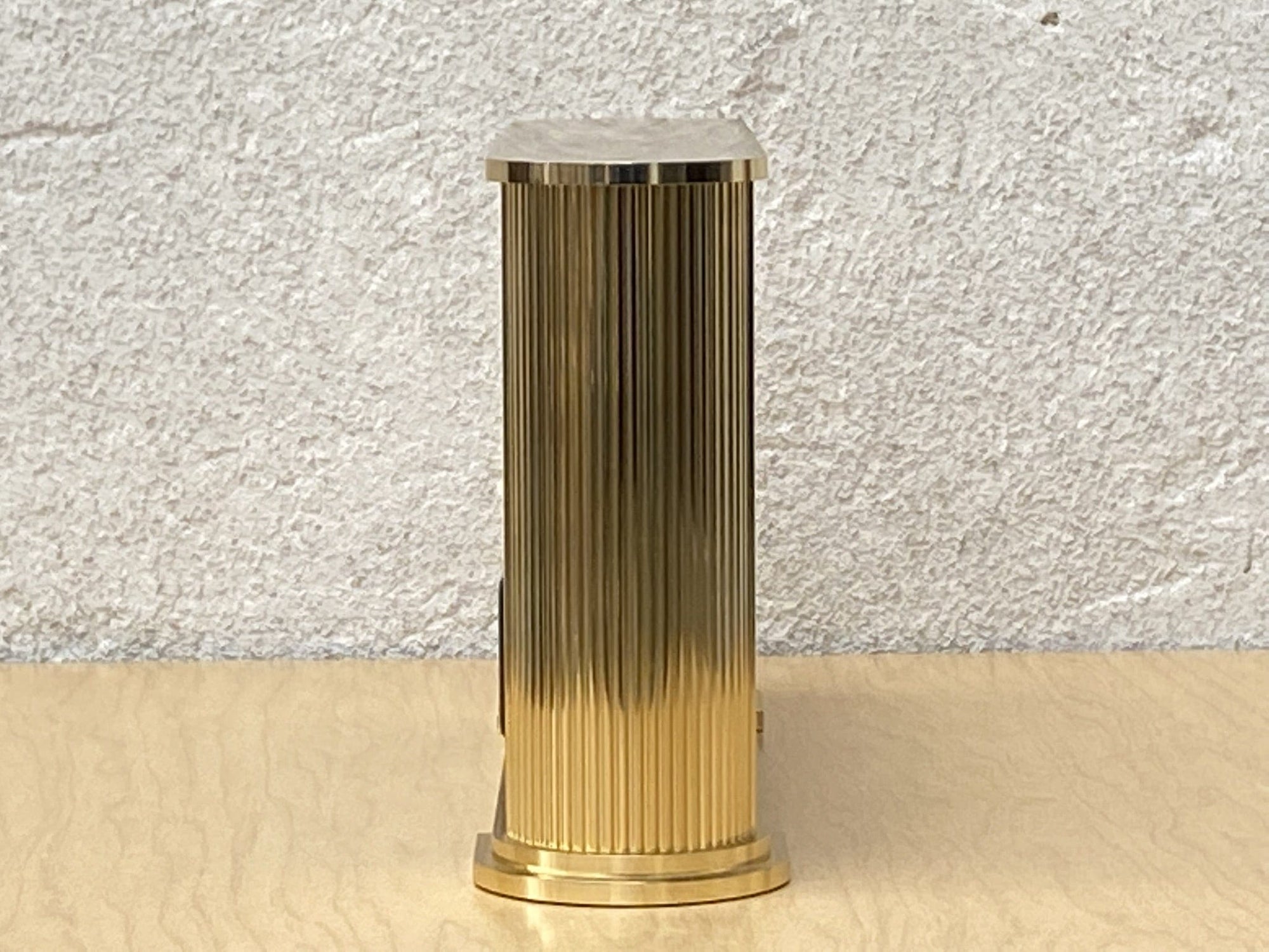 I Like Mike's Mid Century Modern Desk & Shelf Clocks Seiko Brass Rectangular World Desk Table Clock