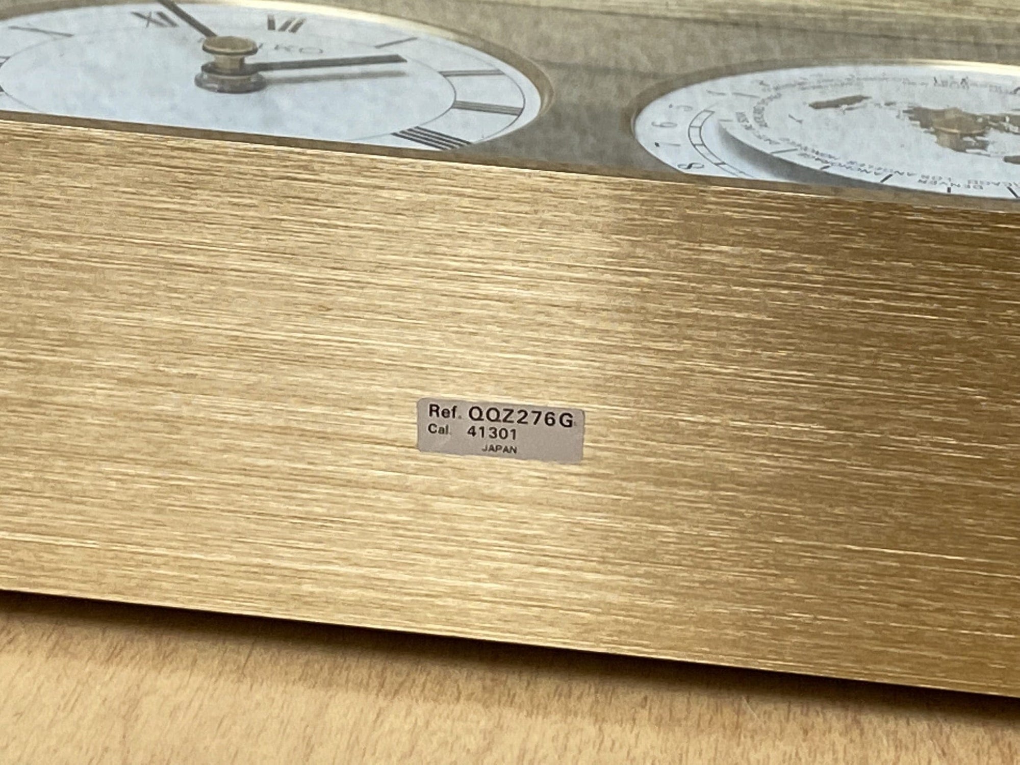 I Like Mike's Mid Century Modern Desk & Shelf Clocks Seiko Brass Rectangular World Desk Table Clock