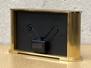 I Like Mike's Mid Century Modern Desk & Shelf Clocks Seiko Brass Rectangular World Desk Table Clock