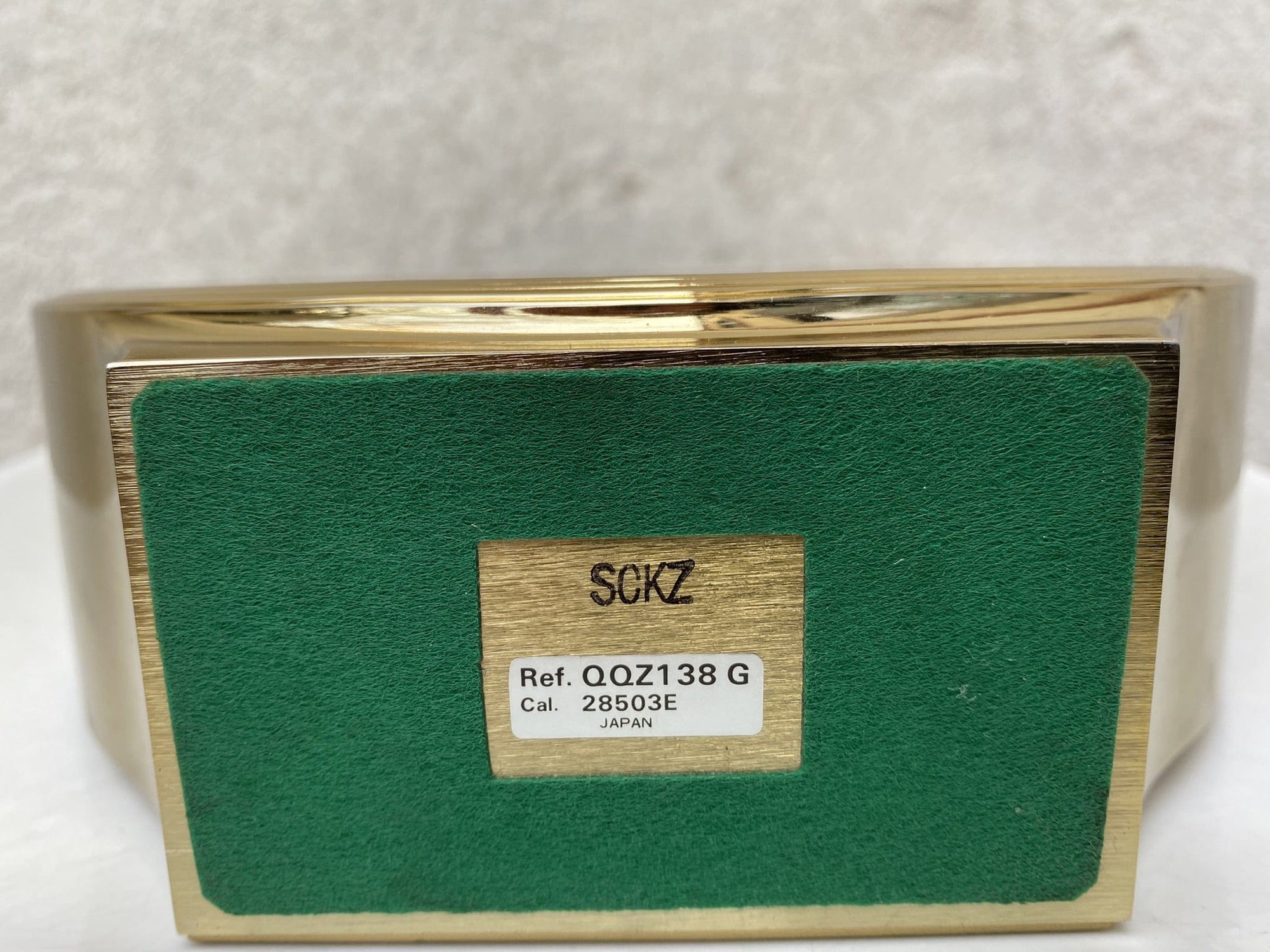 I Like Mike's Mid Century Modern Desk & Shelf Clocks Seiko Round Brass Floating Desk or Mantle Clock