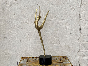 I Like Mike's Mid Century Modern Figurines Mid Century Brass Ballerina Table Sculpture