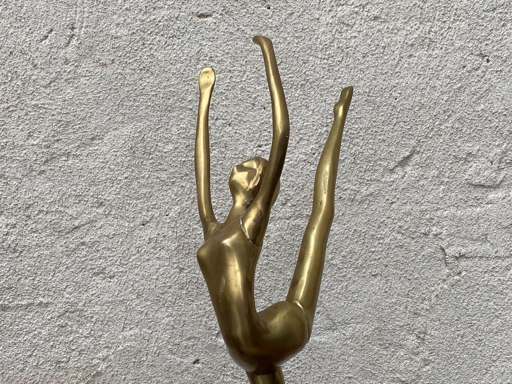 I Like Mike's Mid Century Modern Figurines Mid Century Brass Ballerina Table Sculpture