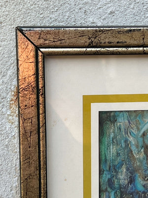 I Like Mike's Mid Century Modern framed print Three Nudes, Celebration of Edna Hibel's Fifty Years of Painting,1978, Hibel Museum of Art, Palm Beach