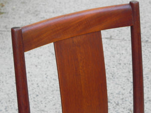 I Like Mike's Mid-Century Modern Furniture DANISH MODERN TEAK DINING SET, 100% RESTORED, 2 LEAVES & 4 REUPHOLSTERED CHAIRS