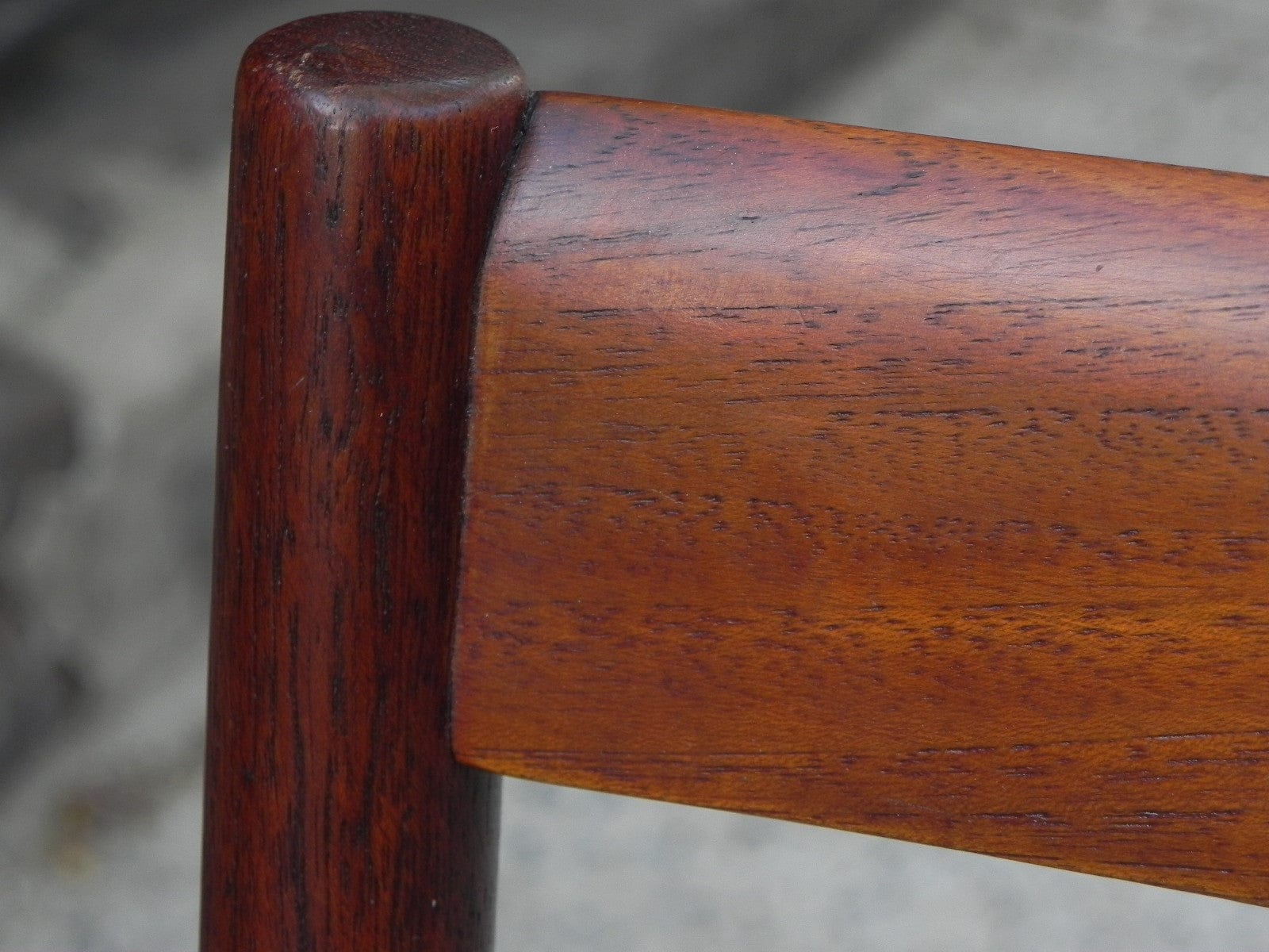 I Like Mike's Mid-Century Modern Furniture DANISH MODERN TEAK DINING SET, 100% RESTORED, 2 LEAVES & 4 REUPHOLSTERED CHAIRS