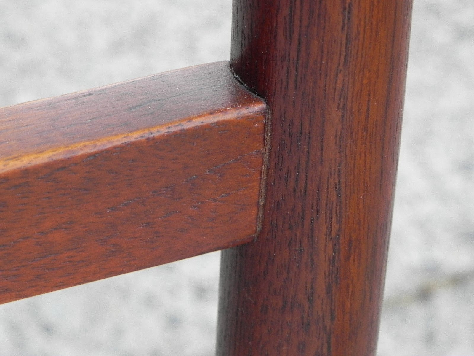 I Like Mike's Mid-Century Modern Furniture DANISH MODERN TEAK DINING SET, 100% RESTORED, 2 LEAVES & 4 REUPHOLSTERED CHAIRS