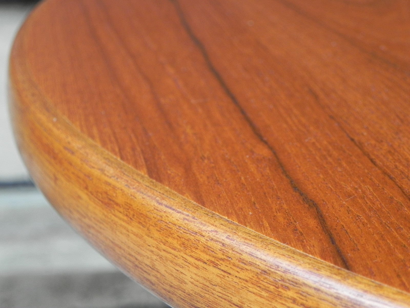 I Like Mike's Mid-Century Modern Furniture DANISH MODERN TEAK DINING SET, 100% RESTORED, 2 LEAVES & 4 REUPHOLSTERED CHAIRS