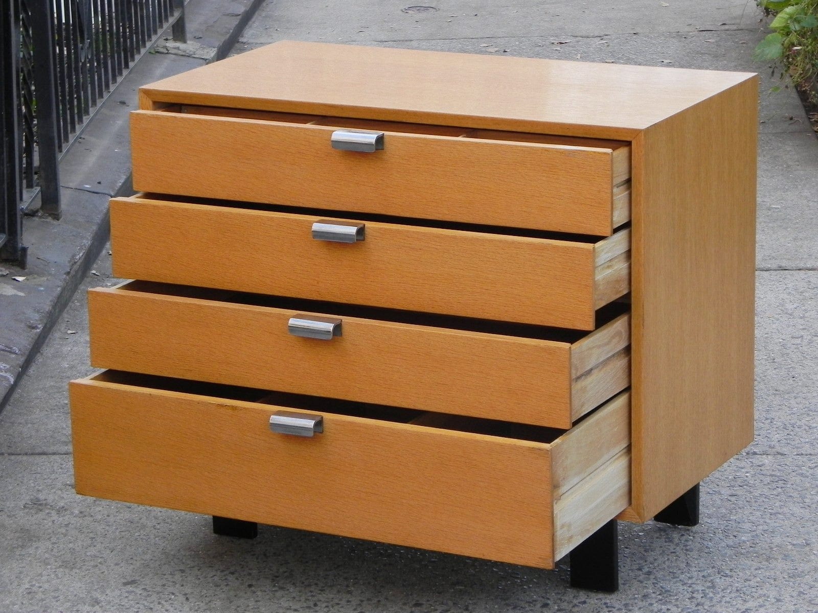 I Like Mike's Mid Century Modern Furniture Restored George Nelson Herman Miller Compact Dresser in Combed Oak, Primavera Line