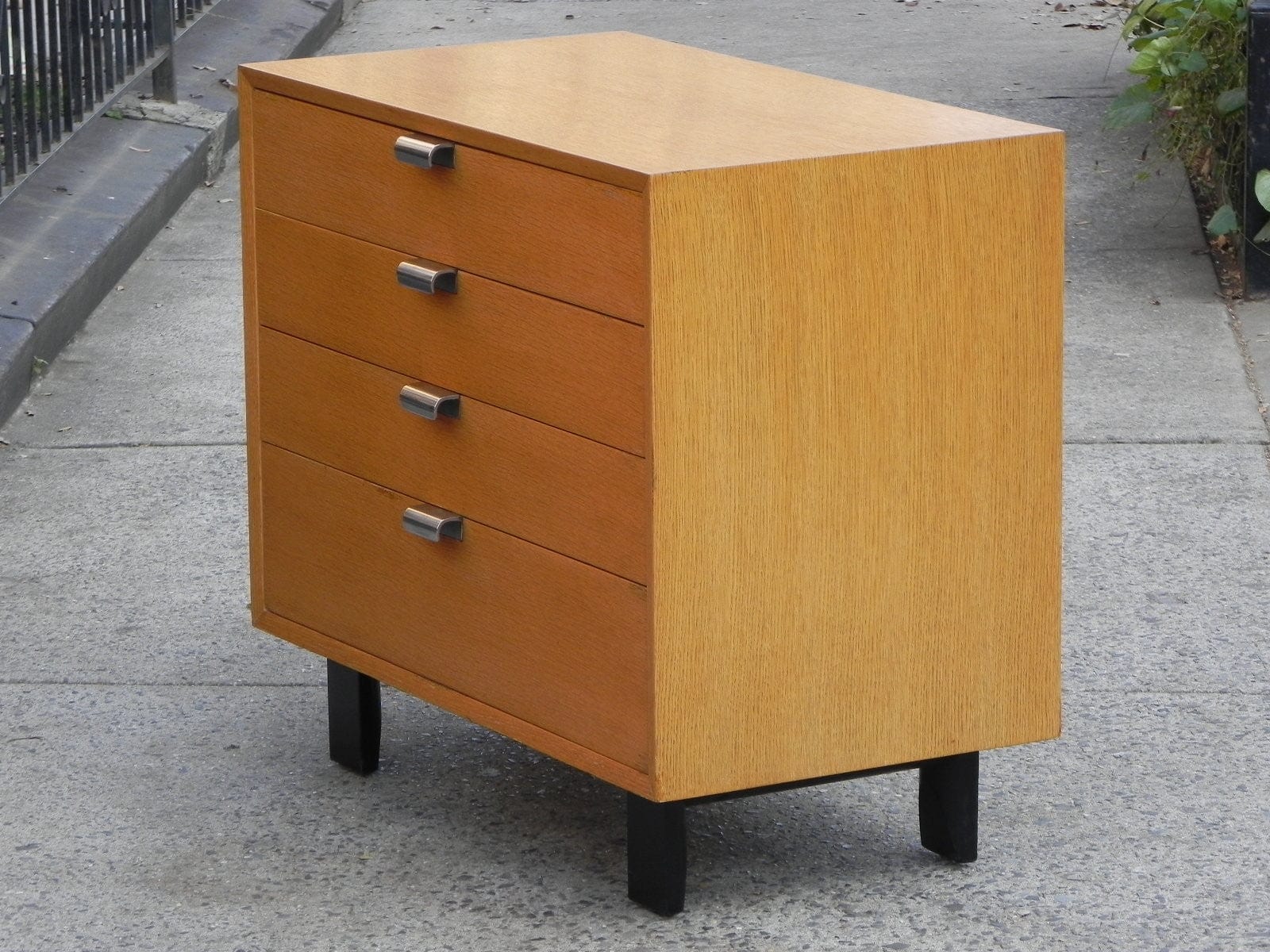 I Like Mike's Mid Century Modern Furniture Restored George Nelson Herman Miller Compact Dresser in Combed Oak, Primavera Line