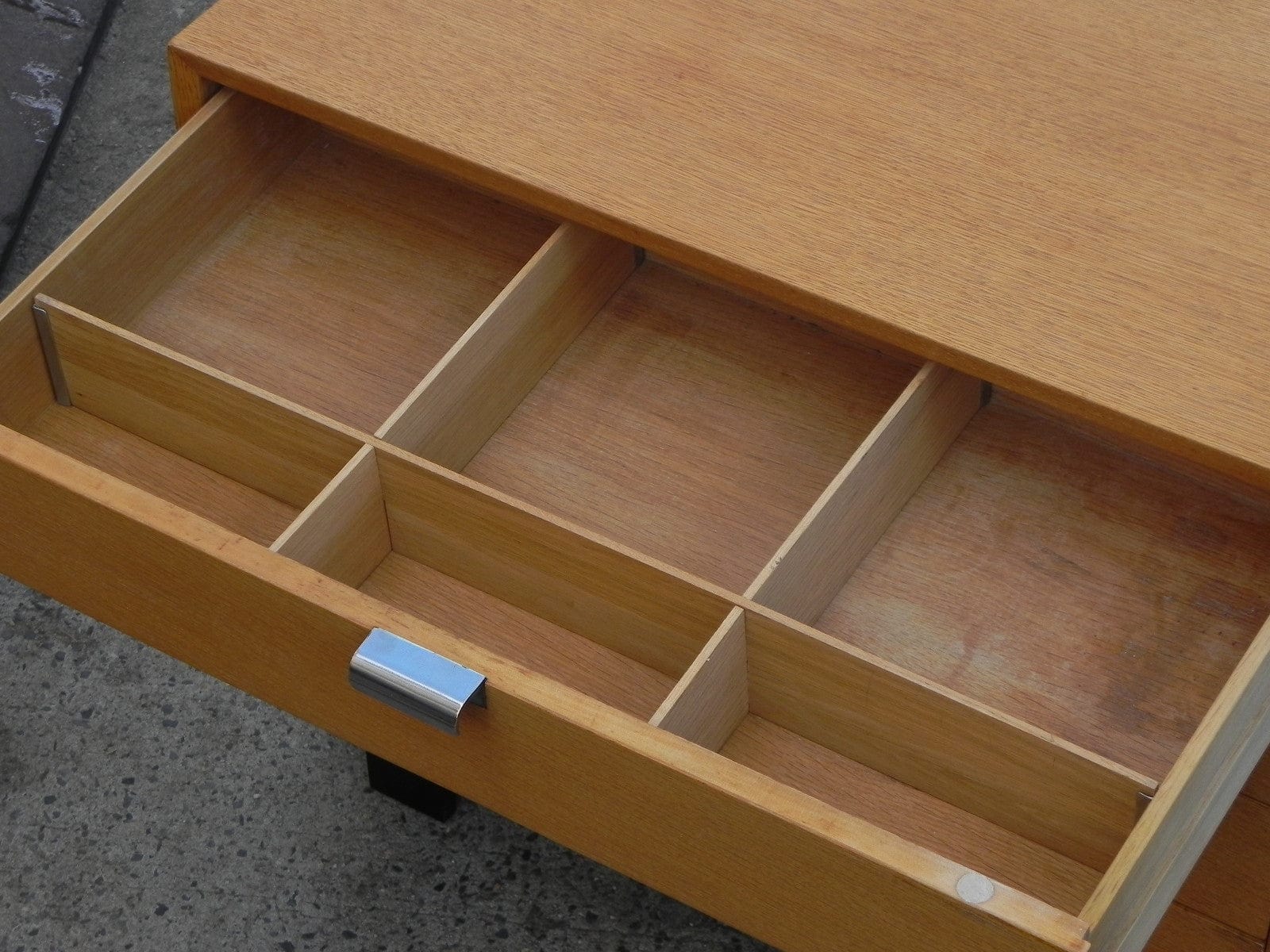 I Like Mike's Mid Century Modern Furniture Restored George Nelson Herman Miller Compact Dresser in Combed Oak, Primavera Line