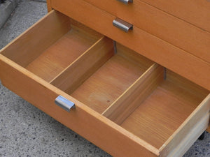 I Like Mike's Mid Century Modern Furniture Restored George Nelson Herman Miller Compact Dresser in Combed Oak, Primavera Line