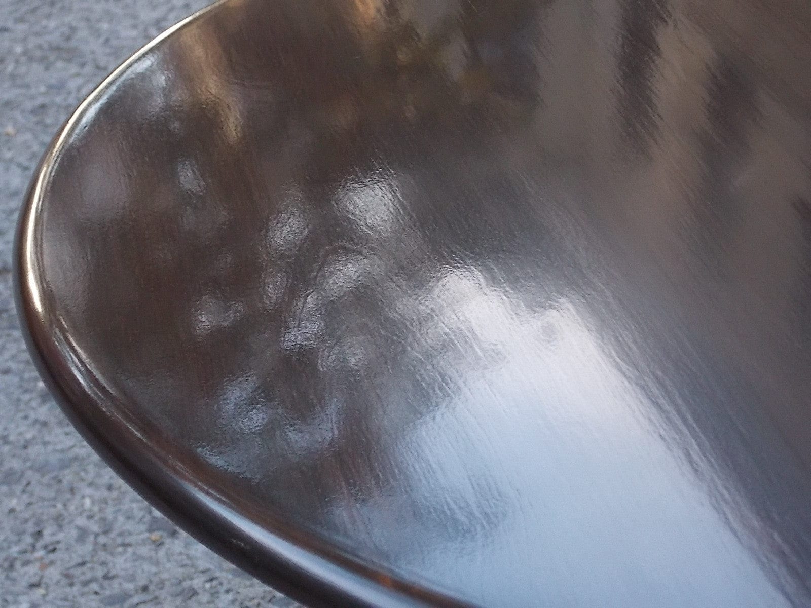 I Like Mike's Mid-Century Modern Furniture Sold - Heywood Wakefield Lazy Susan Dark Wood Round Table