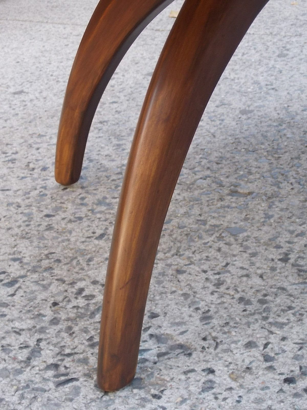 I Like Mike's Mid-Century Modern Furniture Sold - Heywood Wakefield Lazy Susan Dark Wood Round Table