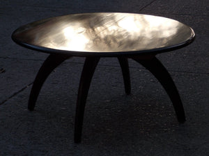 I Like Mike's Mid-Century Modern Furniture Sold - Heywood Wakefield Lazy Susan Dark Wood Round Table